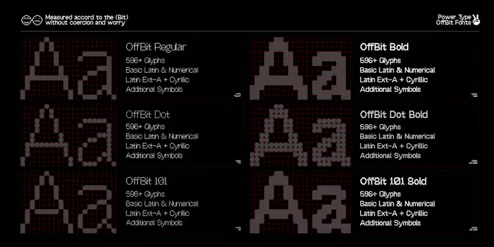 OffBit Font Family preview 3 – Font Family font sample