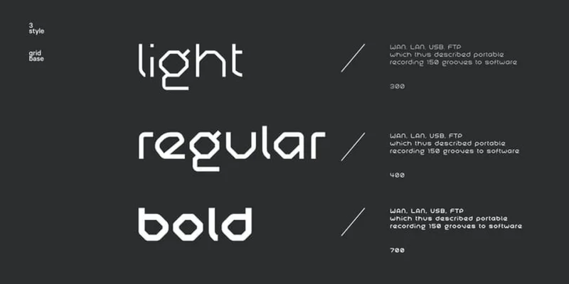 Ogfro Font Family preview 4 – Sans Serif Fonts font sample