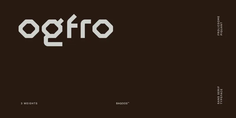 Ogfro Font Family preview 9 – Sans Serif Fonts font sample