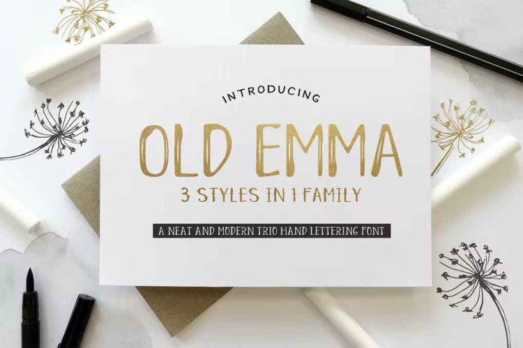 Old Emma Font free download preview 3 – Serif Fonts font