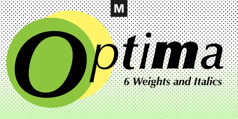 Optima Font preview 1 – Serif Fonts font sample
