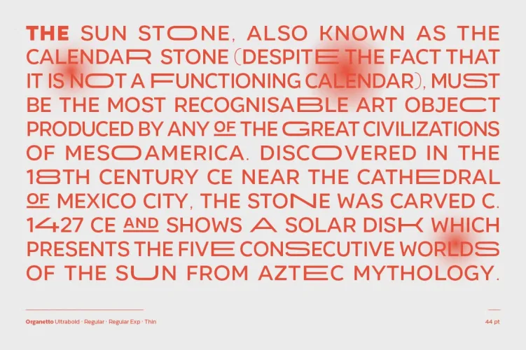 Organetto Font preview 3 – Sans Serif Fonts font sample