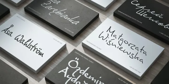 PT Nature Font preview 1 – Typeface font sample