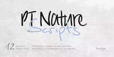 PT Nature Font free download – Packaging font preview