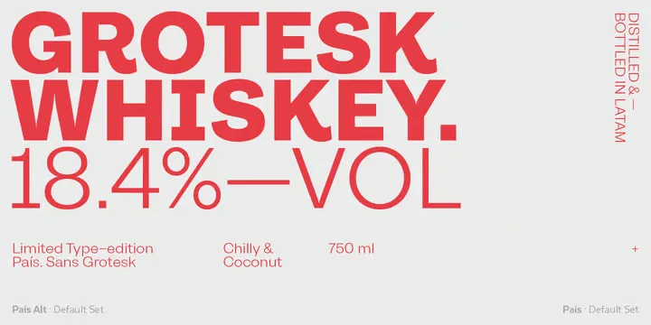 Pais Font Family preview 1 – Sans Serif Fonts font sample