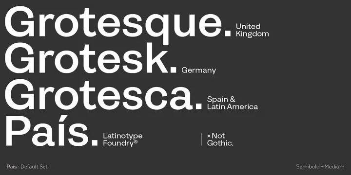 Pais Font Family preview 2 – Sans Serif Fonts font sample