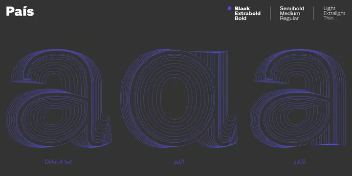 Pais Font Family preview 6 – Sans Serif Fonts font sample