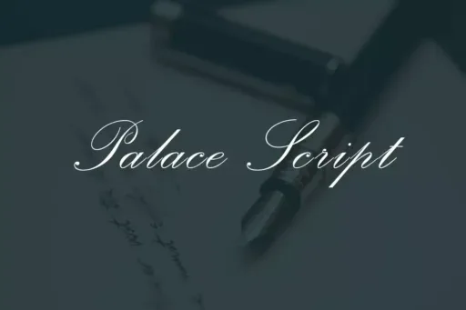 Palace Script Font preview 2 – Script And Handwritten font sample