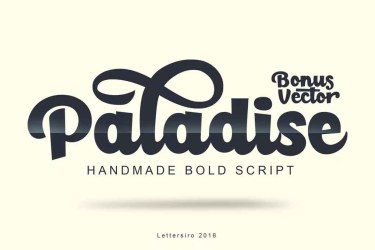 Paladise Font free download – Branding font preview