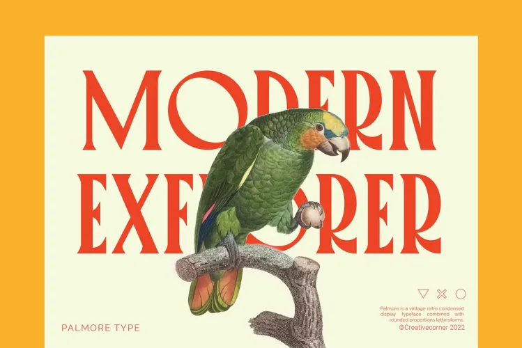 Palmore Font preview 4 – Display Fonts font sample