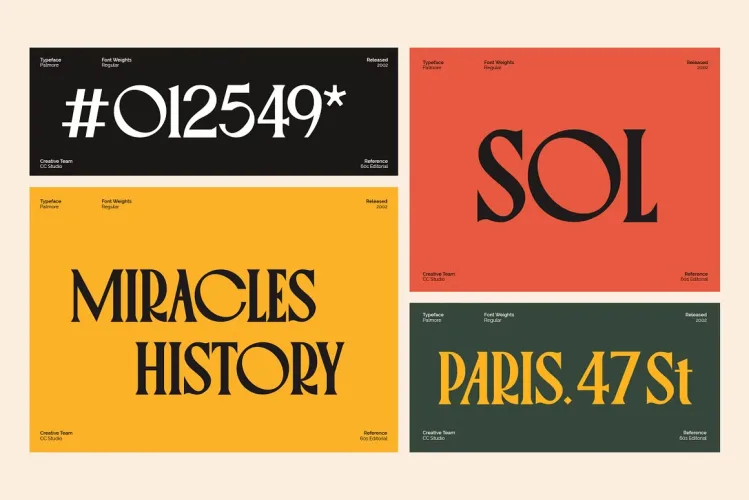 Palmore Font preview 8 – Display Fonts font sample