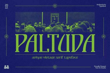 Paltuda Unique Vintage Font free download – Serif font preview