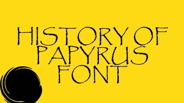 Papyrus Font preview 1 – Serif Fonts font sample