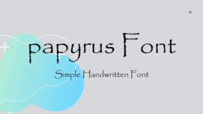 Papyrus Font free download – Classic font preview