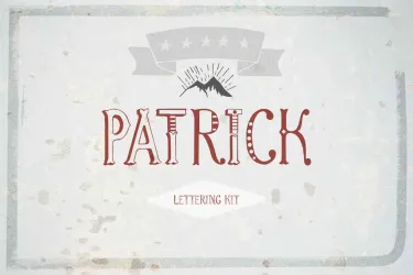Patrick font & Lettering Kit Font free download – Script And Handwritten preview