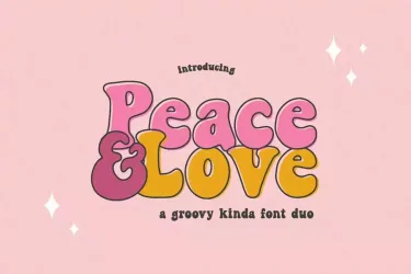 Peace & Love Font free download – font preview