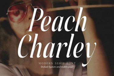 Peach Charley Modern Serif Font free download – Serif font preview