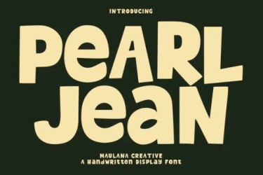 Pearl Jean Font free download – Serif font preview