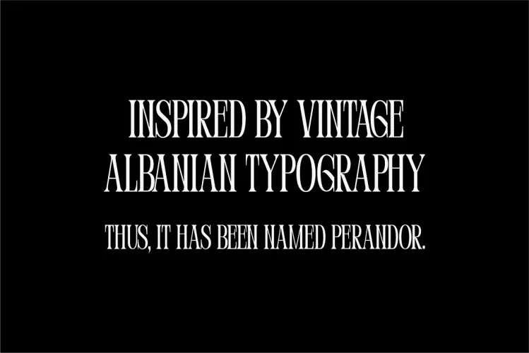 Perandory Font preview 5 – Serif Fonts font sample