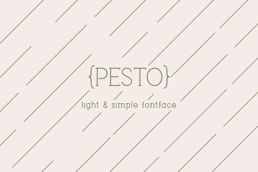 Pesto Font free download – Pesto Font font preview