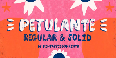 Petulante Font Family free download – Packaging font preview