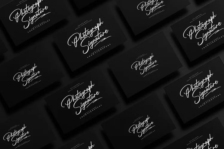 Photograph Signature Font preview 2 – Script And Handwritten font sample