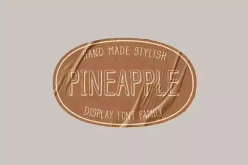 Pineapple Font preview 5 – Script And Handwritten font sample