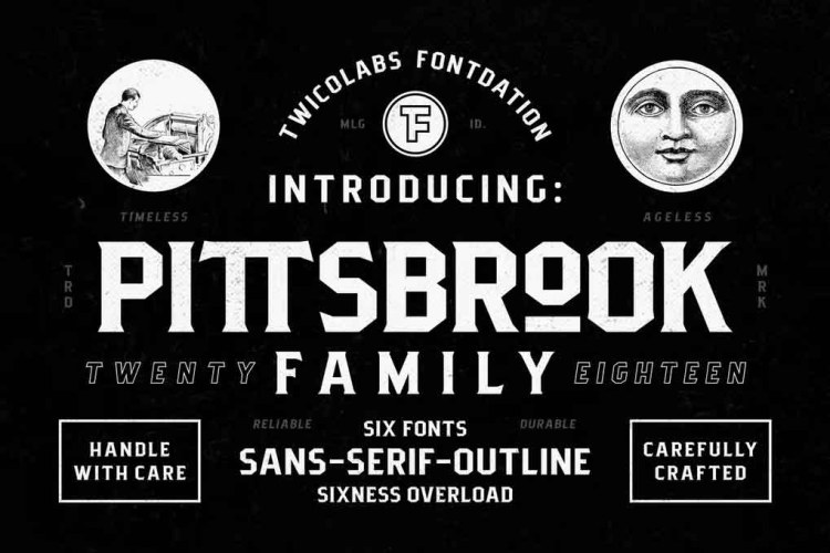 Pittsbrook Family Font free download preview 4 – Serif Fonts font