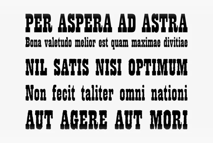 Playbill Font preview 1 – Slab Serif Fonts font sample