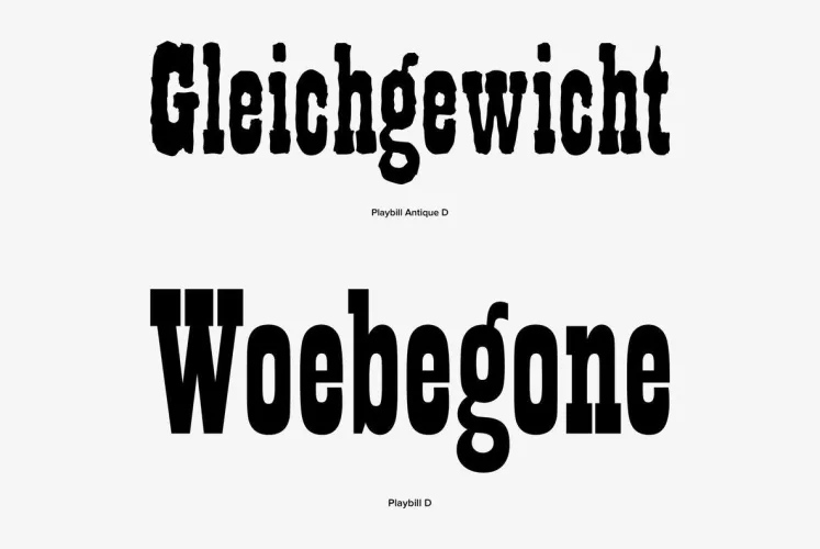 Playbill Font preview 2 – Slab Serif Fonts font sample