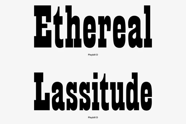 Playbill Font preview 3 – Slab Serif Fonts font sample