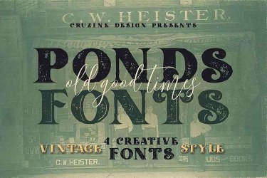 Ponds Typeface Font free download – Ponds Typeface Font font preview