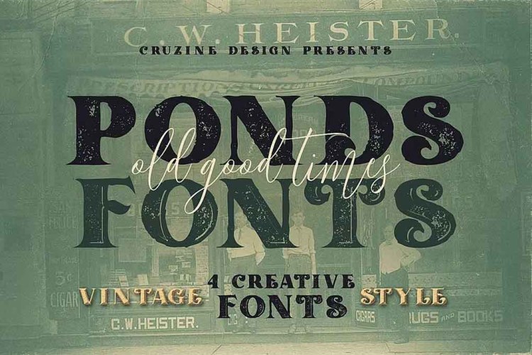Ponds Typeface Font free download preview 4 – Serif Fonts font