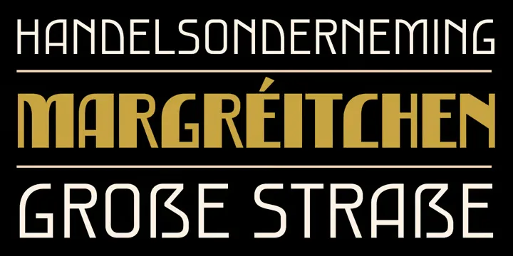 Potenciarte Font Family preview 3 – Typeface font sample