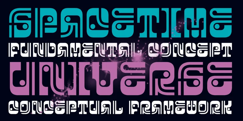 Processor Font preview 3 – Display Fonts font sample