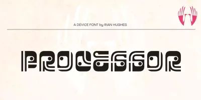 Processor Font free download – Display Fonts preview