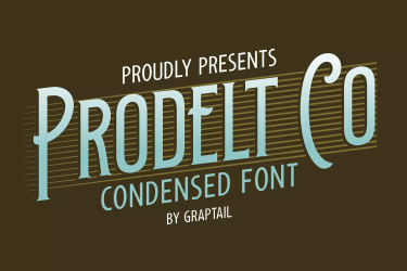 Prodelt Co Font Family free download – Retro font preview