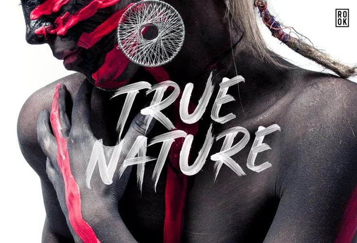 Pure Heart – OpenType SVG Brush Font preview 2 – Brush Fonts font sample