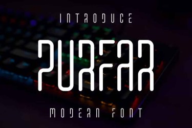 Purfar Font free download – Branding font preview