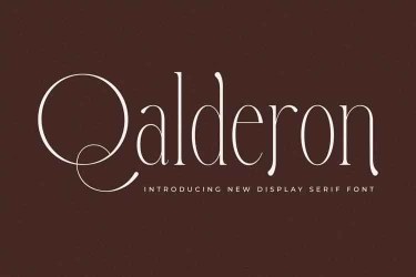 Qalderon Font free download – Serif font preview
