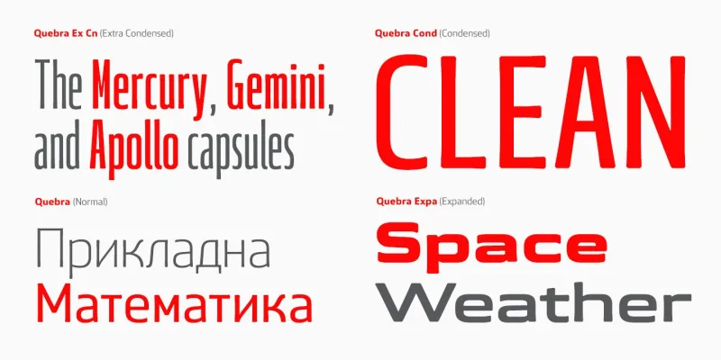 Quebra Expa Font Family preview 2 – Sans Serif Fonts font sample