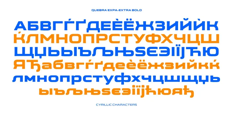 Quebra Expa Font Family preview 6 – Sans Serif Fonts font sample