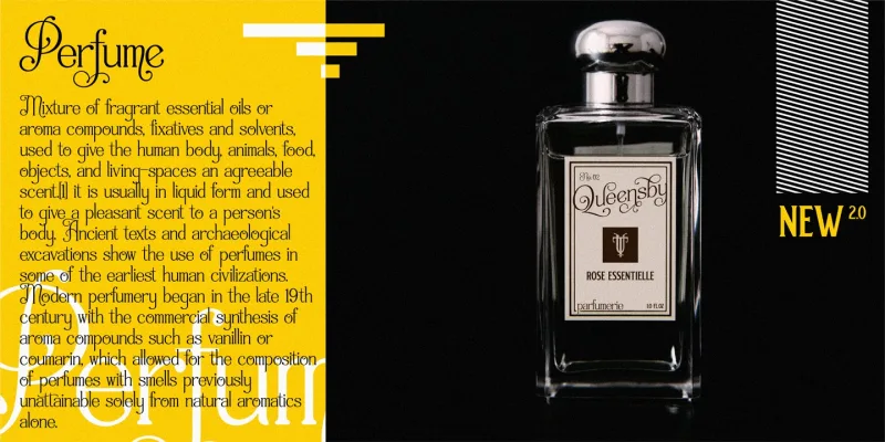 Queensby Font preview 2 – Serif Fonts font sample