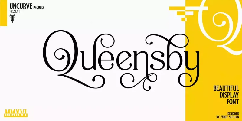 Queensby Font preview 4 – Serif Fonts font sample