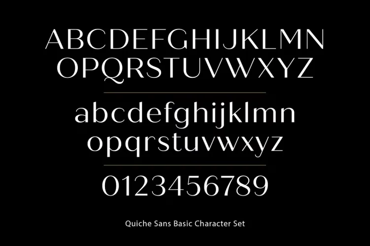 Quiche Sans Font preview 6 – Serif Fonts font sample