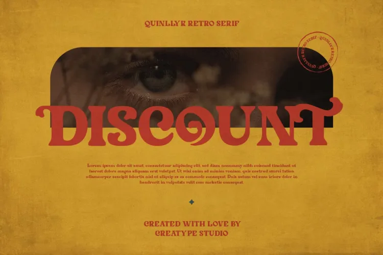 Quinlliyk Font preview 2 – Serif Fonts font sample