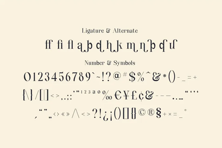 Quinty a Luxury Serif Font Family preview 8 – Serif Fonts font sample