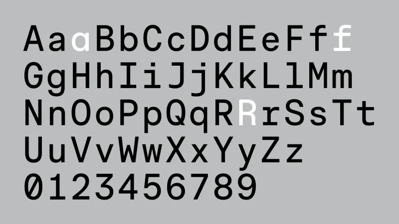 RM Mono Font Family preview 1 – Sans Serif Fonts font sample