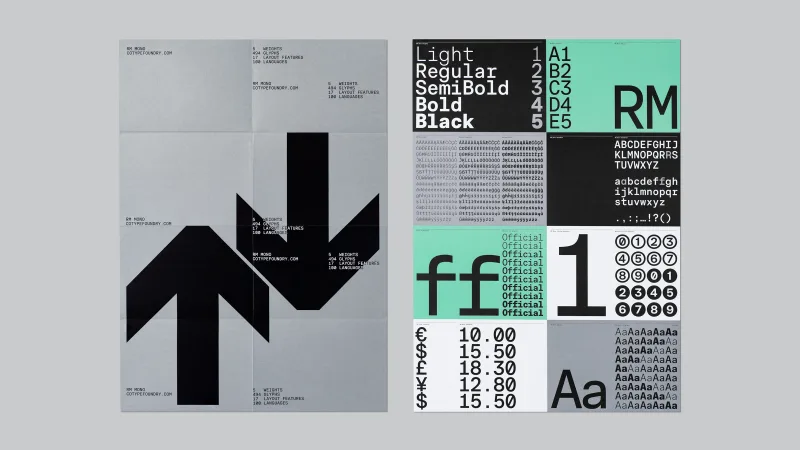 RM Mono Font Family preview 3 – Sans Serif Fonts font sample