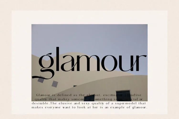 Rachelya Font preview 3 – Typeface font sample